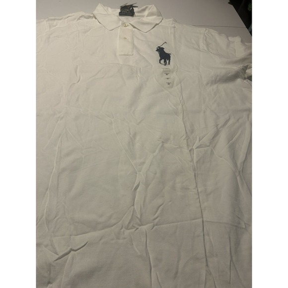 Polo Ralph Lauren Mens White Big Pony #3  Short Sleeve Shirt 3XLT - Picture 5 of 8